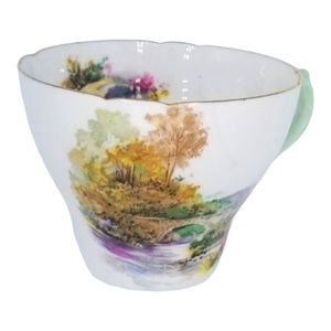Vtg Shelly Teacup 1945/46 Heather #13419 E, Fine Bone China